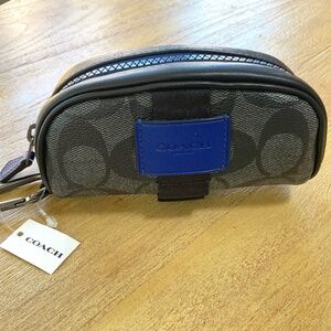COACH Signature Canvas Golf Pouch Set NWT